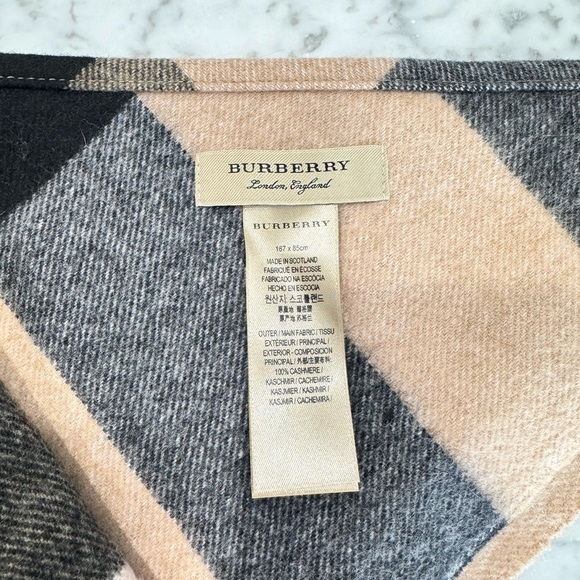Burberry Cashmere Bandana Scarf Brand New - Picture 8 of 8
